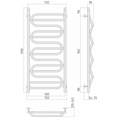 Radiator "Elegy Verso" (1200х500 mm)