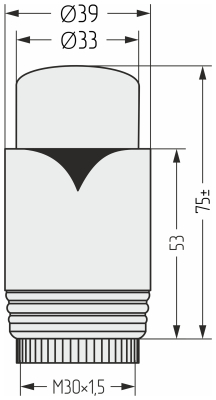 Головка терморегулирующая Termostat TRV