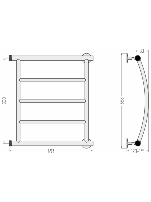 ВПС Акватика-П (3 п) 500х500 резьба-cгон 1" + 2 кронштейна