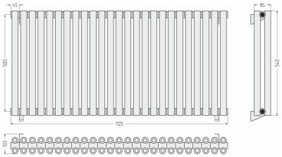 ДР ЭСТЕТ-00 н/ж 500х1125 / 25 сек