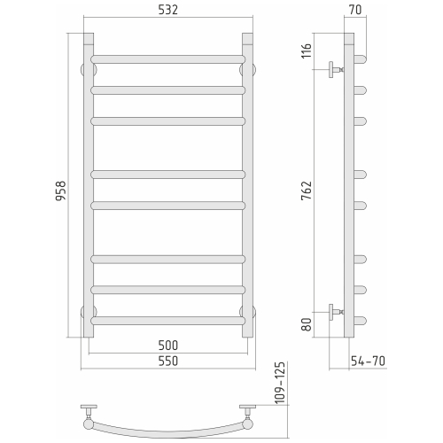 Radiator "Gallant" (1000х500 mm)