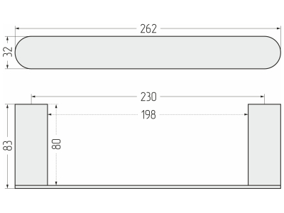 Полотенцедержатель ROUND L 260