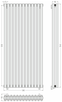 ДР ЭСТЕТ-00 н/ж 1200х585 / 13 сек