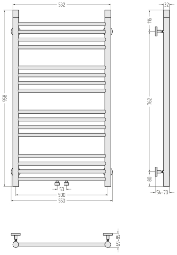 Radiator "Bohemia EU50" (1000х500 mm)