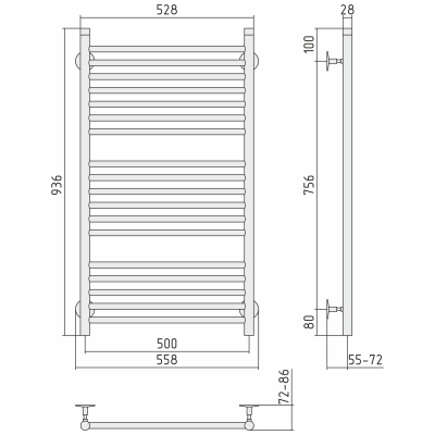 Radiator "Bohemia M" (1000х500 mm)