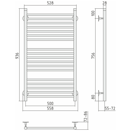 Radiator "Bohemia M" (1000х500 mm)