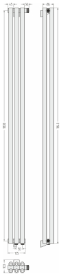 ДР ЭСТЕТ-00 н/ж EU50 1800х135 / 3 сек