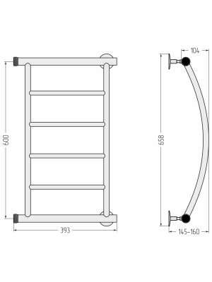 ВПС Акватика-П (4 п) 600х400 резьба-cгон 1" + 2 кронштейна