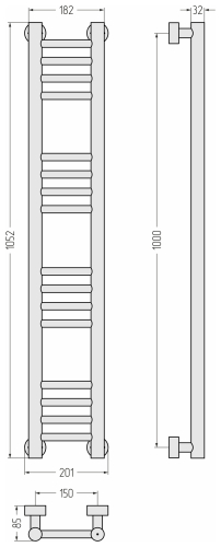 ДР Богема PRO 1000х150
