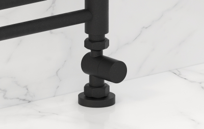 Вентиль прямой (под шестигранник) G 1/2" НР х G 3/4" НГ (Тёмный титан муар)