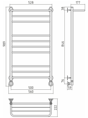 ПС "ВПС-38" 1000х500 (Полка +2+4+3) П 18