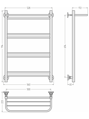ПС "ВПС-51П" 800х500 (Полка+1+2+2+2) П 16