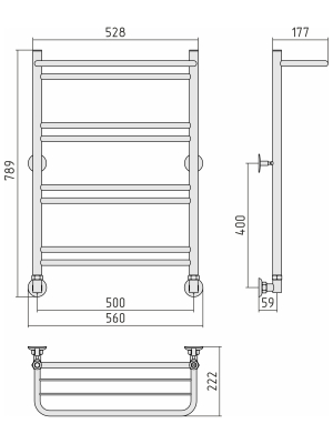 ПС "ВПС-34" 800х500 (Полка +1+2+2+2) П 18