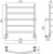 Водяной полотенцесушитель "ВПС-3" 600х500 Водяной полотенцесушитель "ВПС-3" 600х500