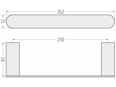 Полотенцедержатель ROUND L 260