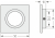 Отражатель SQUARE S 50х50х3 / d вн. 26.5 мм