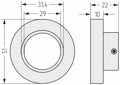 Накладка маскировочная (d 29 - 51 мм)