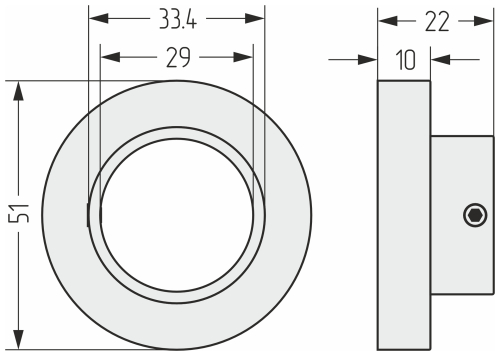 Накладка маскировочная (d 29 - 51 мм)