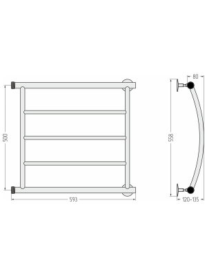 ВПС Акватика-П (3 п) 500х600 резьба-cгон 1" + 2 кронштейна