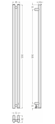ЭПС "НЮАНС 4.0" 1200х53 правый