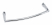 Полка Towel Bar Curved (гнутая) 370мм для ПС Богема (Без покрытия)