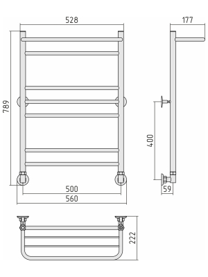 ПС "ВПС-38" 800х500 (Полка +1+3+2) П 18