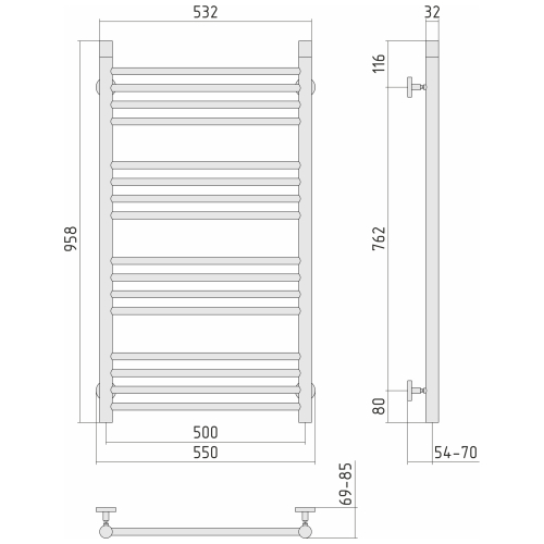 Radiator "Bohemia" (1000х500 mm)